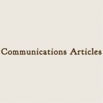 Communications Articles - 1